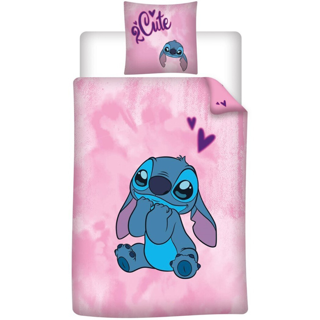 Lilo en Stitch dekbedovertrek Cute 140 x 200 cm - 70 x 90 cm - polykatoen