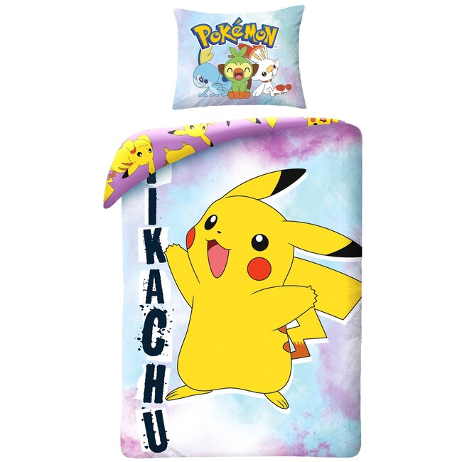 MerchandiseFever Pokémon Dekbedovertrek, Legend - Eenpersoons - 140 x 200 + 70 x 90 cm  - Katoen