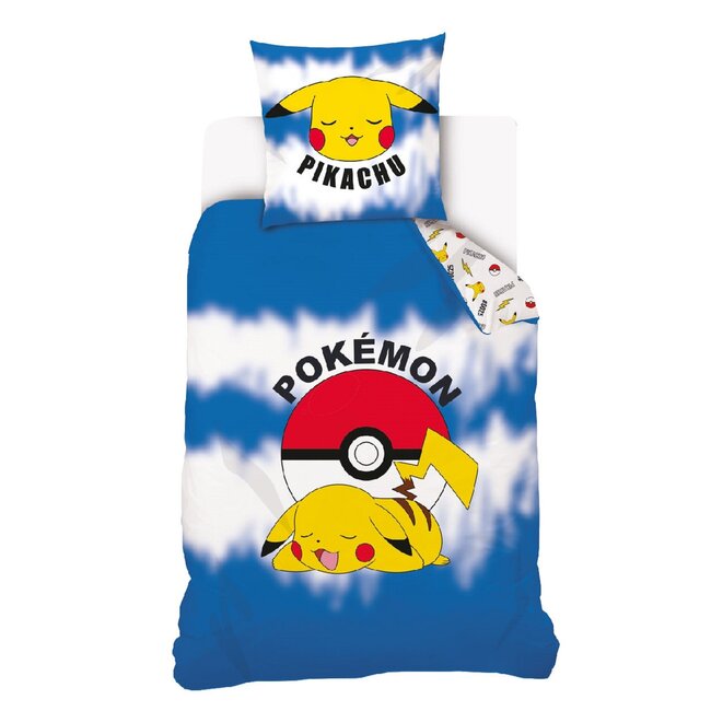 MerchandiseFever Pokémon Dekbedovertrek, Ball - Eenpersoons - 140 x 200 cm + 70 x 90 cm - Katoen
