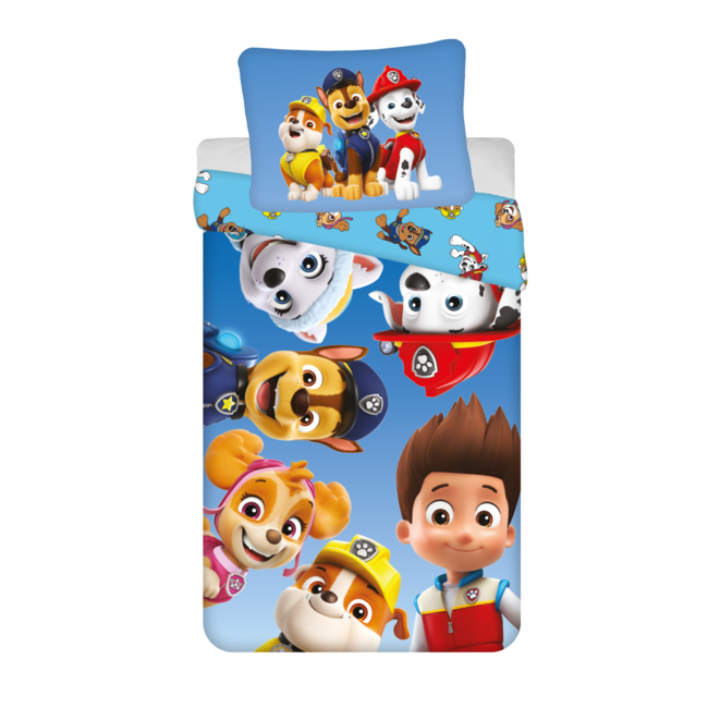 MerchandiseFever PAW Patrol Dekbedovertrek, Puppy Power - 140 x 200 + 70 x 90 cm  - Polyester