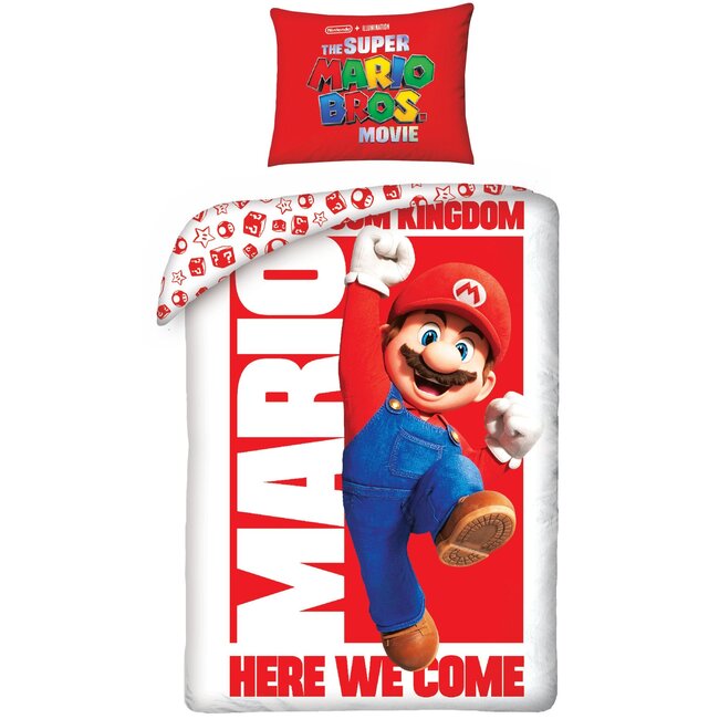 MerchandiseFever Super Mario Dekbedovertrek Here we Come - 140 x 200 cm + 70 x 90 cm - Katoen
