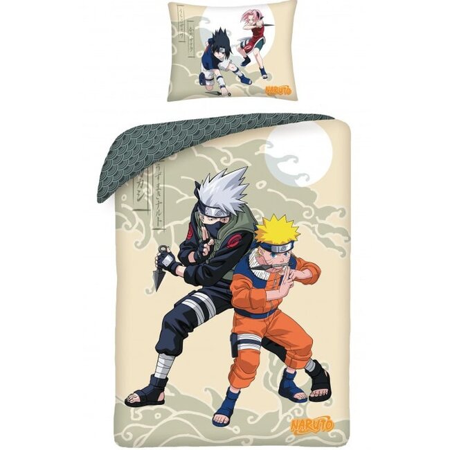 MerchandiseFever Naruto Dekbedovertrek,  Ultimate Fight - 140 x 200 cm + 70 x90 cm - Katoen