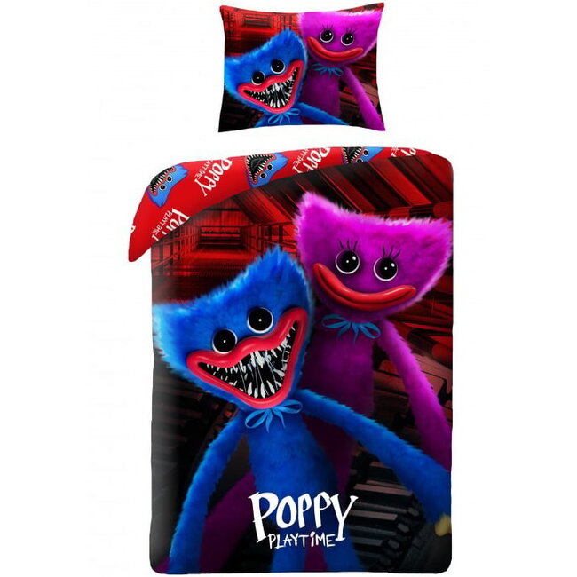 MerchandiseFever Poppy Playtime Dekbedovertrek Play - Eenpersoons - 140 x 200 cm - Katoen