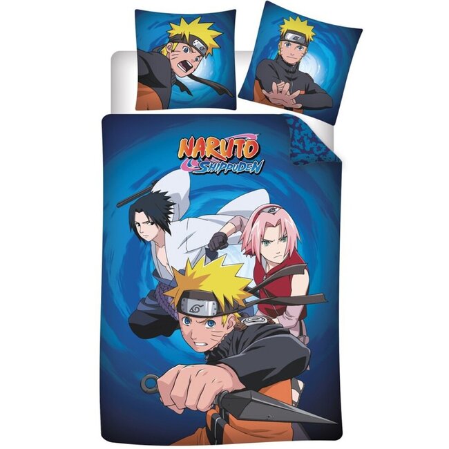 MerchandiseFever Naruto Dekbedovertrek, Kyuubi - 140 x 200 cm / 65 x 65 cm - Katoen