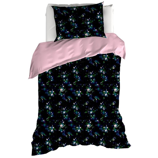 MerchandiseFever De Witte Lietaer Dekbedovertrek, Aurelia Blush - 140x220 cm + 60x70 cm - Katoen Satijn