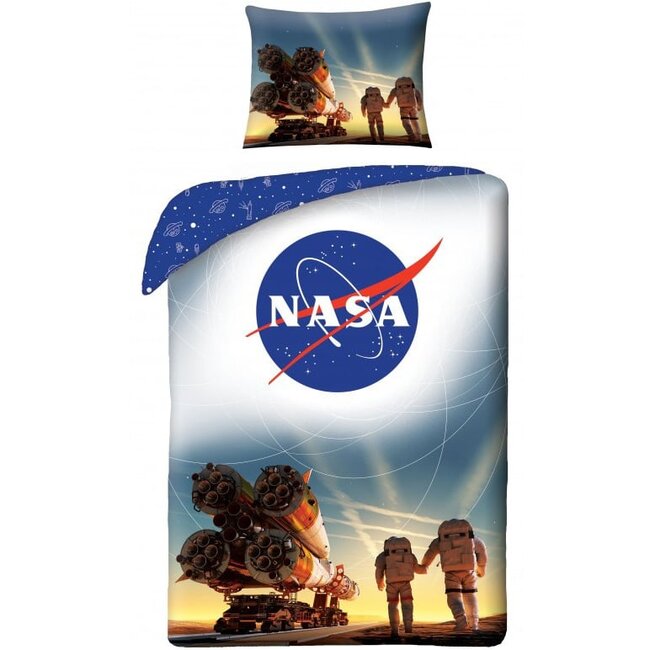 MerchandiseFever NASA Dekbedovertrek, Intergalactic Travellers - 140 x 200 + 70 x 90 cm - Katoen