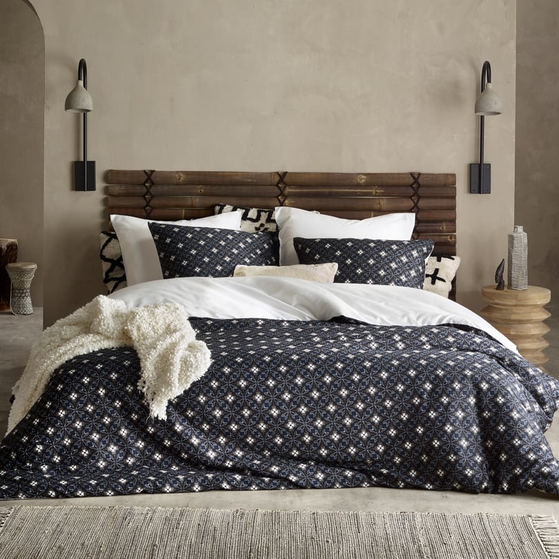 De Witte Lietaer Dekbedovertrek Katoen Satijn Hero - Eenpersoons - 140 x 200/220 cm - Blauw