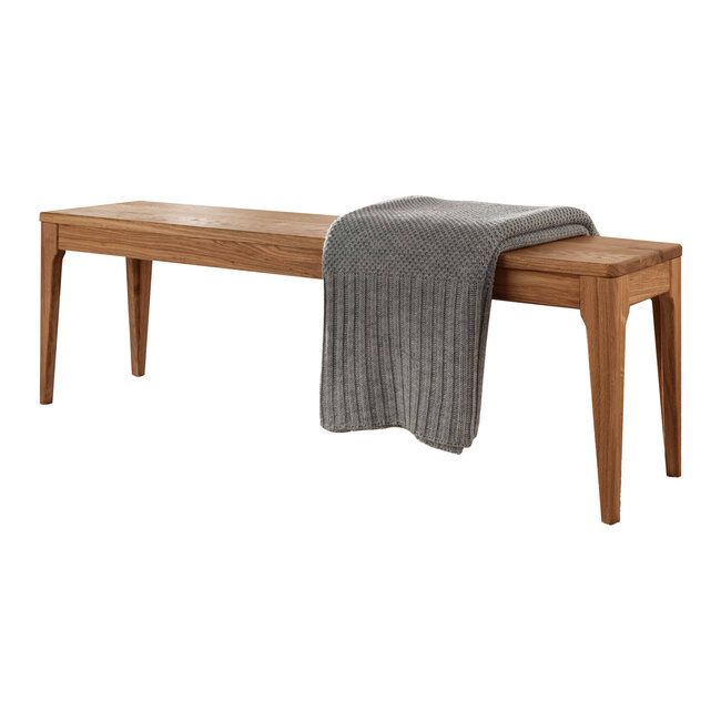 TPT Möbel Eiken houten bed Lana- Beige hoofdbord