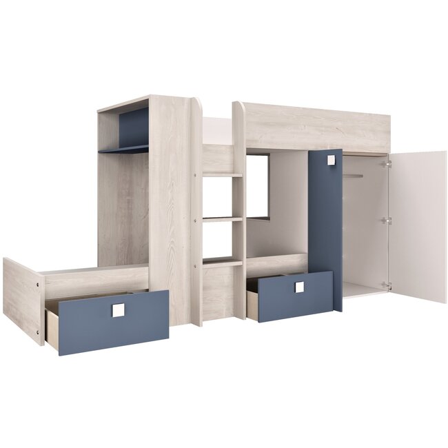 Trasman Stapelbed Maxim Blauw - 90x190 cm