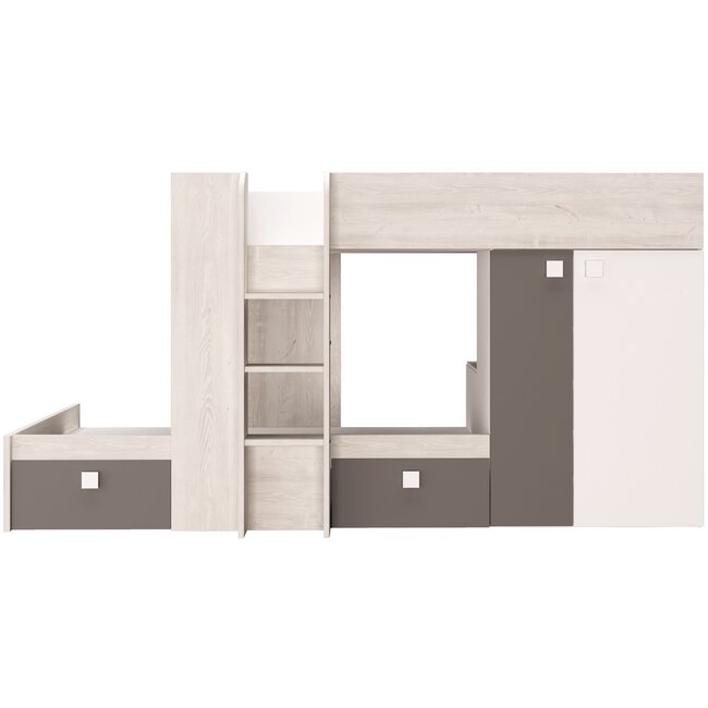 Trasman Stapelbed Maxim Antraciet - 90x190 cm