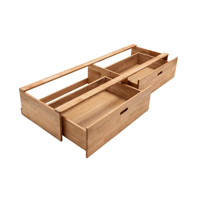 TPT Möbel Eiken houten ladenbed Los Angeles