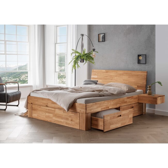 TPT Möbel Eiken houten ladenbed Los Angeles