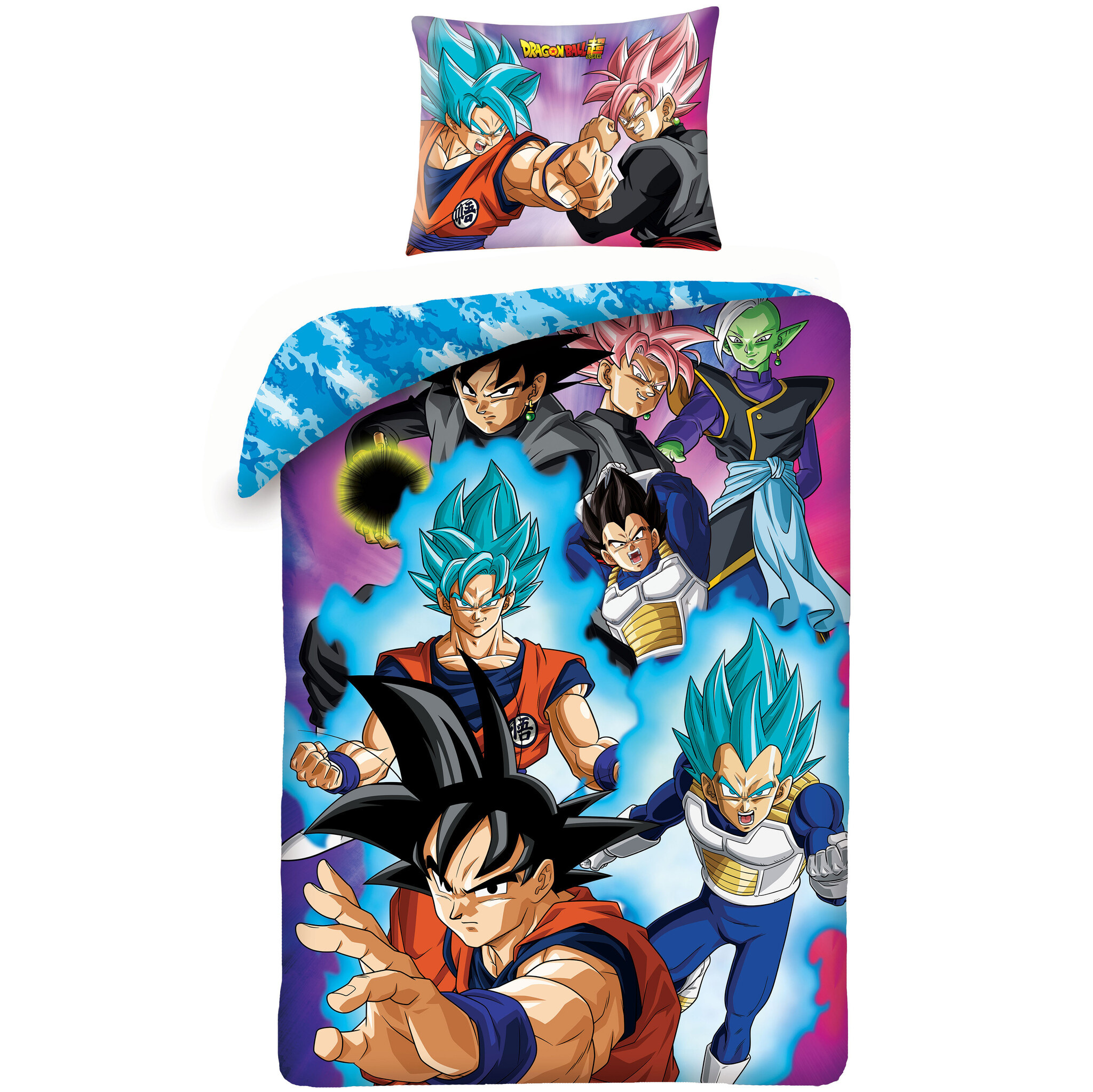 Dragon Ball Z Dekbedovertrek Super Sayens - 140 x 200 cm - Katoen - 70 x 90 cm