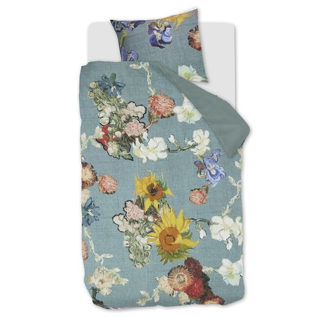 Beddinghouse Dekbedovertrek Beddinghouse x Van Gogh Museum Partout des Fleurs- Green - Copy