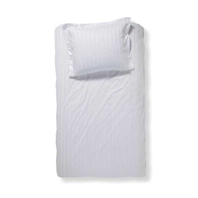Damai Dekbedovertrek Damai Linea Wit- Katoen satijn