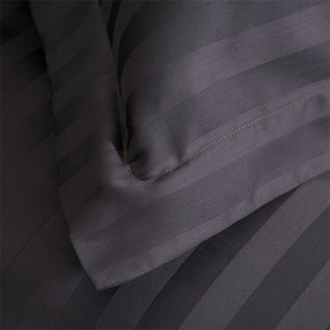 Damai Dekbedovertrek Damai Linea Graphite- Katoen satijn