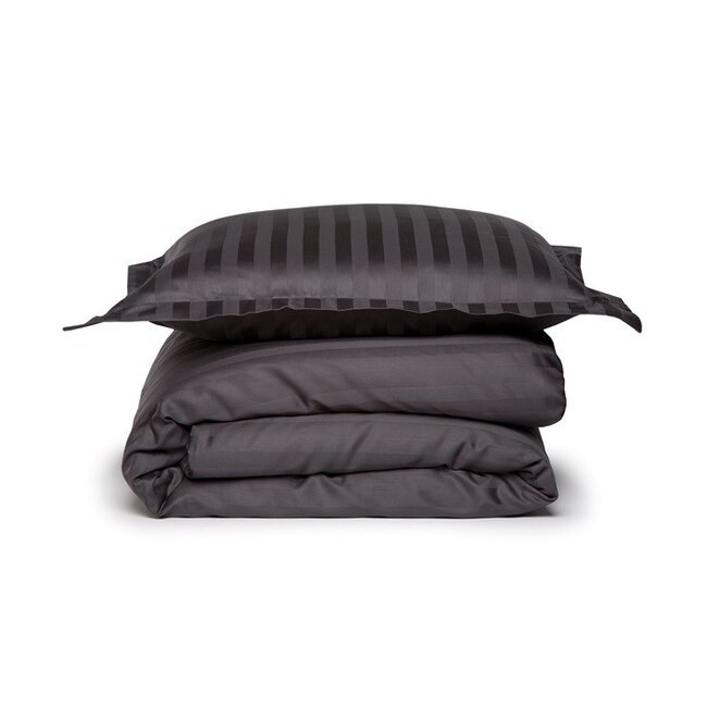 Damai Dekbedovertrek Damai Linea Graphite- Katoen satijn