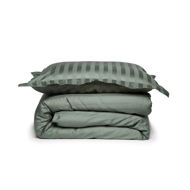 Damai Dekbedovertrek Damai Linea laurel- Katoen satijn