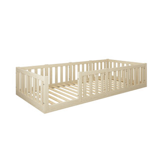 Lilli Furniture Montessori Vloerbed Luna 90x200 – Met deur- Natuur