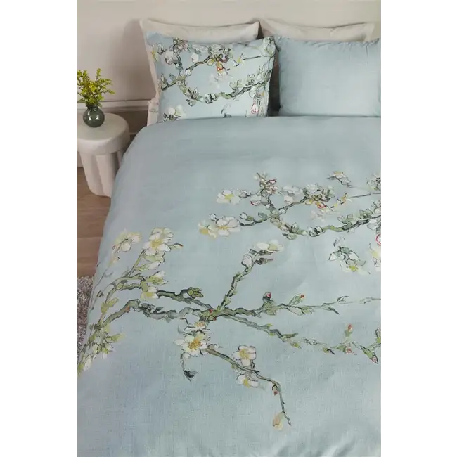 Beddinghouse Dekbedovertrek Beddinghouse Van Gogh Blossom Blue Grey
