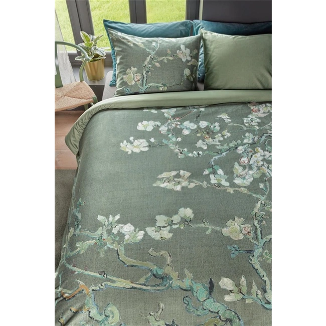 Beddinghouse Dekbedovertrek Beddinghouse x Van Gogh Museum Blossoming- Green