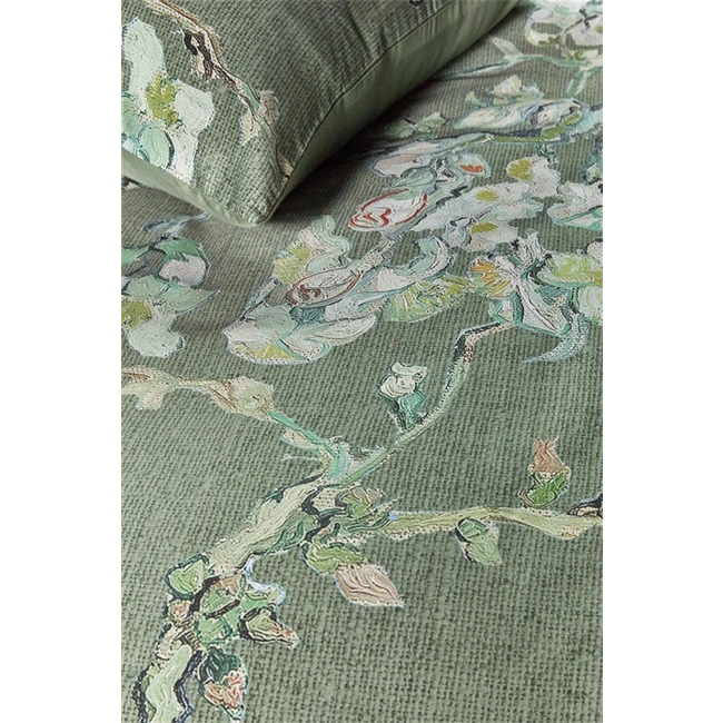 Beddinghouse Dekbedovertrek Beddinghouse x Van Gogh Museum Blossoming- Green