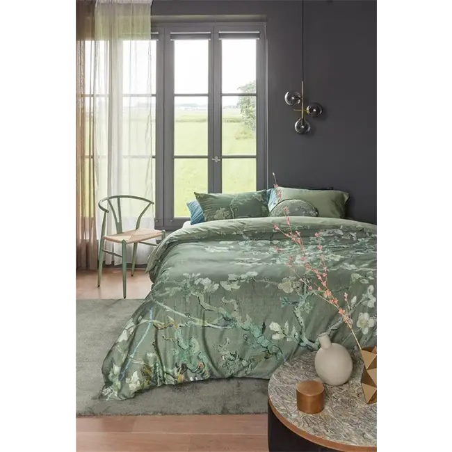 Beddinghouse Dekbedovertrek Beddinghouse x Van Gogh Museum Blossoming- Green