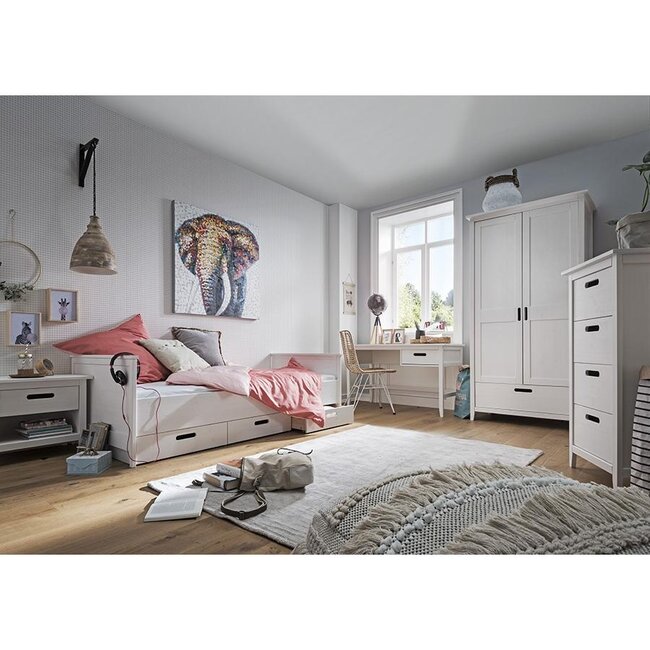 INFANSKIDS Kinderbed Solvita wit- 90x200 cm
