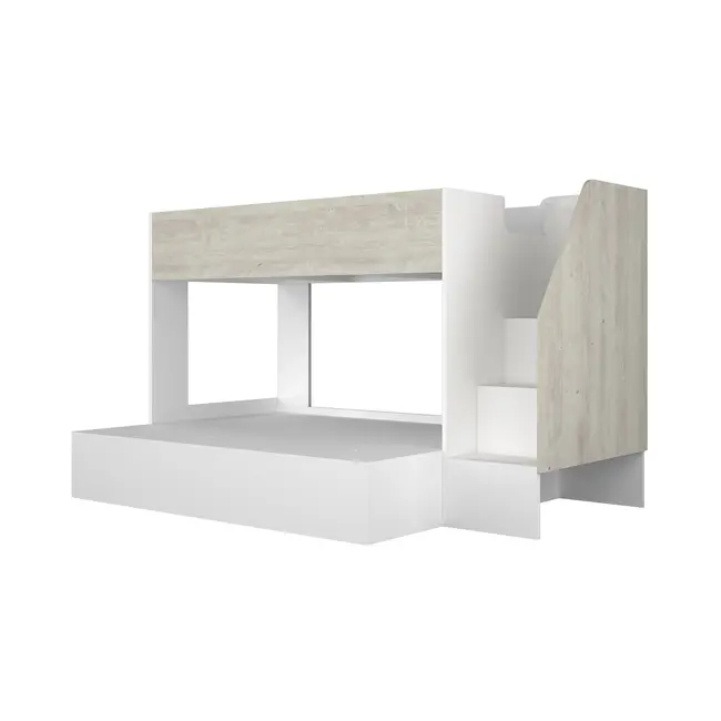 Trasman Stapelbed familiebed Easy 90/140x190 cm - Grijseiken