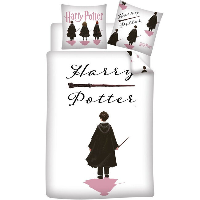 MerchandiseFever Harry Potter Dekbedovertrek, Friends - Eenpersoons - 140 x 200 / 65 x 65 cm - Polykatoen