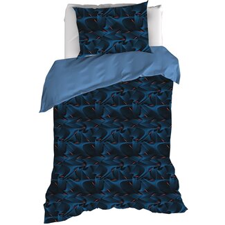 MerchandiseFever Dekbedovertrek Cobra, Blue Fusion - 140 x 200/220 - Katoen Percal