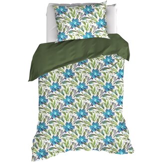 MerchandiseFever Dekbedovertrek Bellflower, Eden - 140 x 200/220 - Katoen Percal
