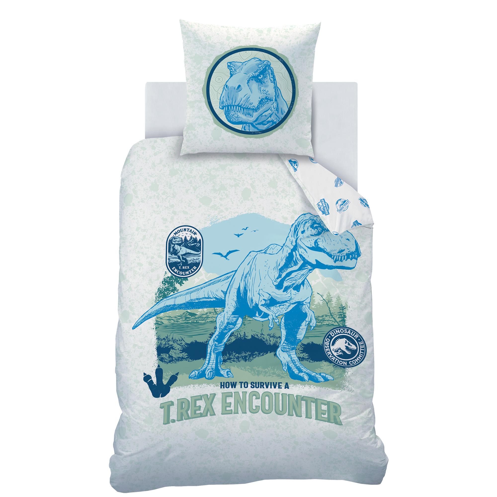 Jurassic World Dekbedovertrek Encounter - Eenpersoons - 140 x 220 cm - Katoen
