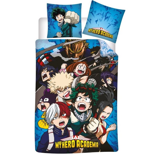 MerchandiseFever My Hero Academia Dekbedovertrek, Izuku - 140 x 200 cm / 65 x 65 cm - Katoen