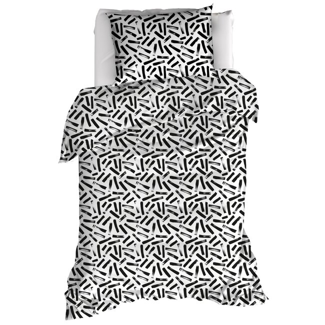 MerchandiseFever Moodit Dekbedovertrek, Odil Tinto - 140 x 220 + 60 x 70 cm - Katoen