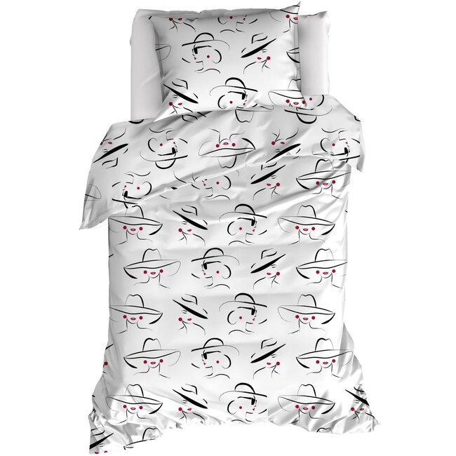 MerchandiseFever Moodit Dekbedovertrek, Odil Rachelle - 140 x 220 + 60 x 70 cm - Katoen
