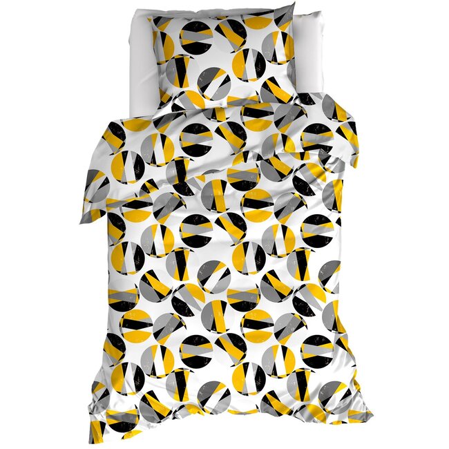 MerchandiseFever Moodit Dekbedovertrek, Odil Marble - 140 x 220 + 60 x 70 cm - Katoen