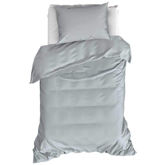 MerchandiseFever Moodit Dekbedovertrek, Basil Stone Blue - 140 x 220 + 60 x 70 cm - Katoen