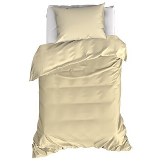MerchandiseFever Dekbedovertrek Basil Sand - Eenpersoons - 140 x 220 cm - Katoen