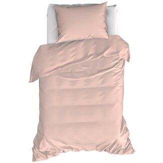 MerchandiseFever Dekbedovertrek Basil Pearl Pink - Eenpersoons - 140 x 220 cm - Katoen