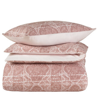 MerchandiseFever Dekbedovertrek Katoen Satijn Crayon - Eenpersoons - 140 x 200/220 cm - Roze