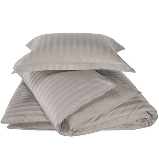 MerchandiseFever Dekbedovertrek Katoen Satijn Zygo - Eenpersoons - 140 x 220 cm - Taupe