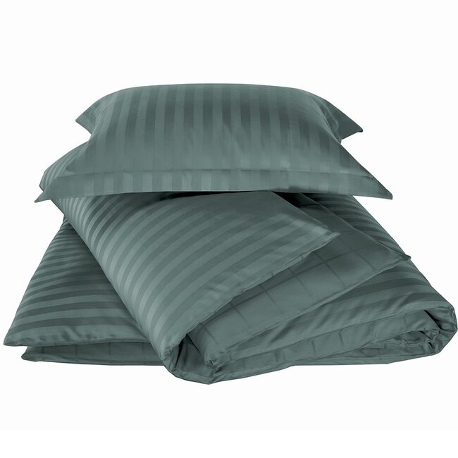 MerchandiseFever De Witte Lietaer Dekbedovertrek Katoen Satijn, Zygo Atlantic - 140 x 220 + 60 x 70 cm