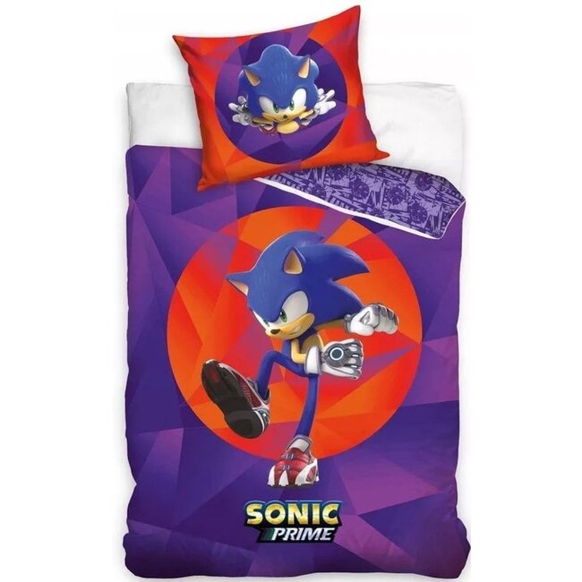 MerchandiseFever Sonic the Hedgehog Dekbedovertrek Prime - 140 x 200 + 60 x 70 cm - Katoen