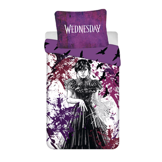 MerchandiseFever Dekbedovertrek Raven -140 x 200 cm / 70 x90 cm - Polyester