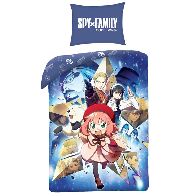 MerchandiseFever Spy x Family Dekbedovertrek, Anya - Eenpersoons - 140 x 200 + 70 x 90 cm - Polyester