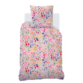 MerchandiseFever Wee Blue Bell Dekbedovertrek Jardin Secret - Katoen