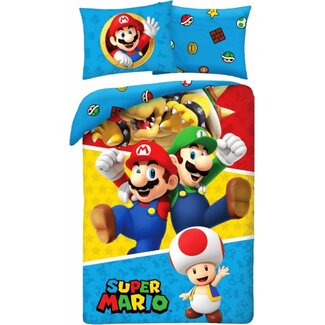 MerchandiseFever Dekbedovertrek, Wow - Eenpersoons - 140 x 200 cm / 70 x 90 cm - Katoen