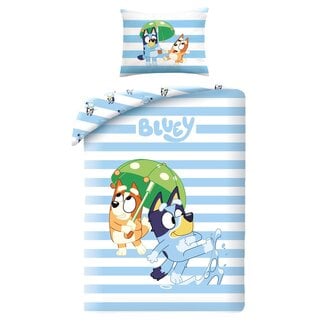 MerchandiseFever Bluey Dekbedovertrek, Rain - Katoen