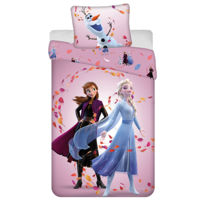 MerchandiseFever Disney Frozen Dekbedovertrek Magical Time - 140 x 200 cm / 50 x 70 cm - Katoen